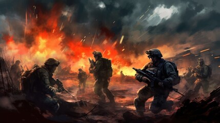 Military Game Artwork