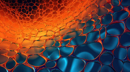 Obraz premium Ethereal Fusion: The Enigmatic Blend of Porous Metallic Patterns. Generative AI