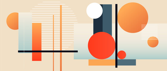 Obraz premium overlapping abstract background color modern geometric elements vector illustration for background banner template