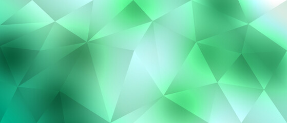 Fototapeta na wymiar Abstract polygonal green background