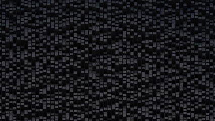 Abstract background with black cubes. 3d rendering, 3d illustration