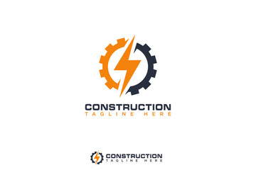 Contractor construction company logo design