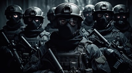 Fototapeta premium Special Force Prepare For Action
