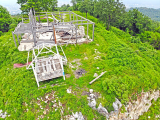city ​​shot with drone from akyazı aksartepe