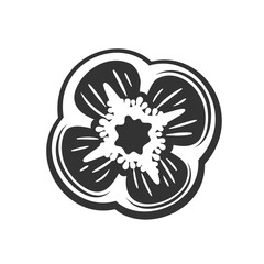 Obraz premium Vintage bell pepper isolated on white background. Bell pepper in retro style. Vector illustration