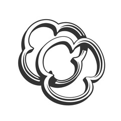 Vintage bell pepper isolated on white background. Bell pepper in retro style. Vector illustration