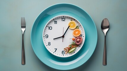 intermittent fasting diet concept Generative AI