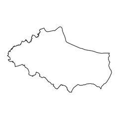 Dobrich Province map, province of Bulgaria. Vector illustration.
