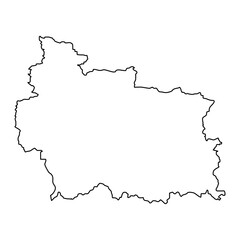 Gabrovo Province map, province of Bulgaria. Vector illustration.