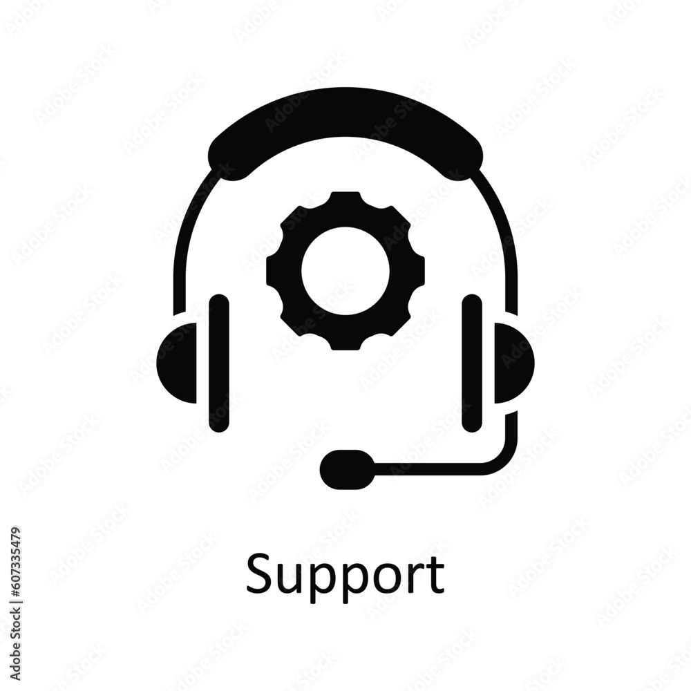 Poster support vector solid icon design illustration. seo and web symbol on white background eps 10 file