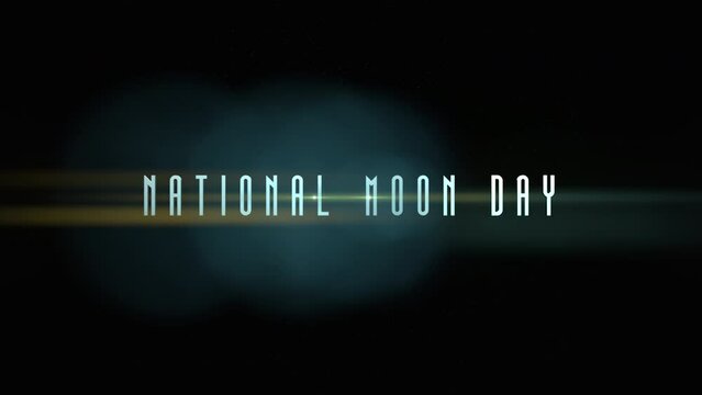 National Moon Day with fashion flash of stars in galaxy, motion abstract futuristic, cosmos and sci-fi style background