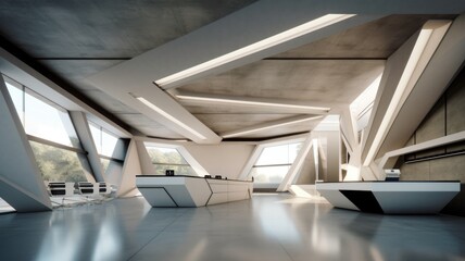 Fototapeta premium Contemporary and understated interior design. Created with generative ai technology.