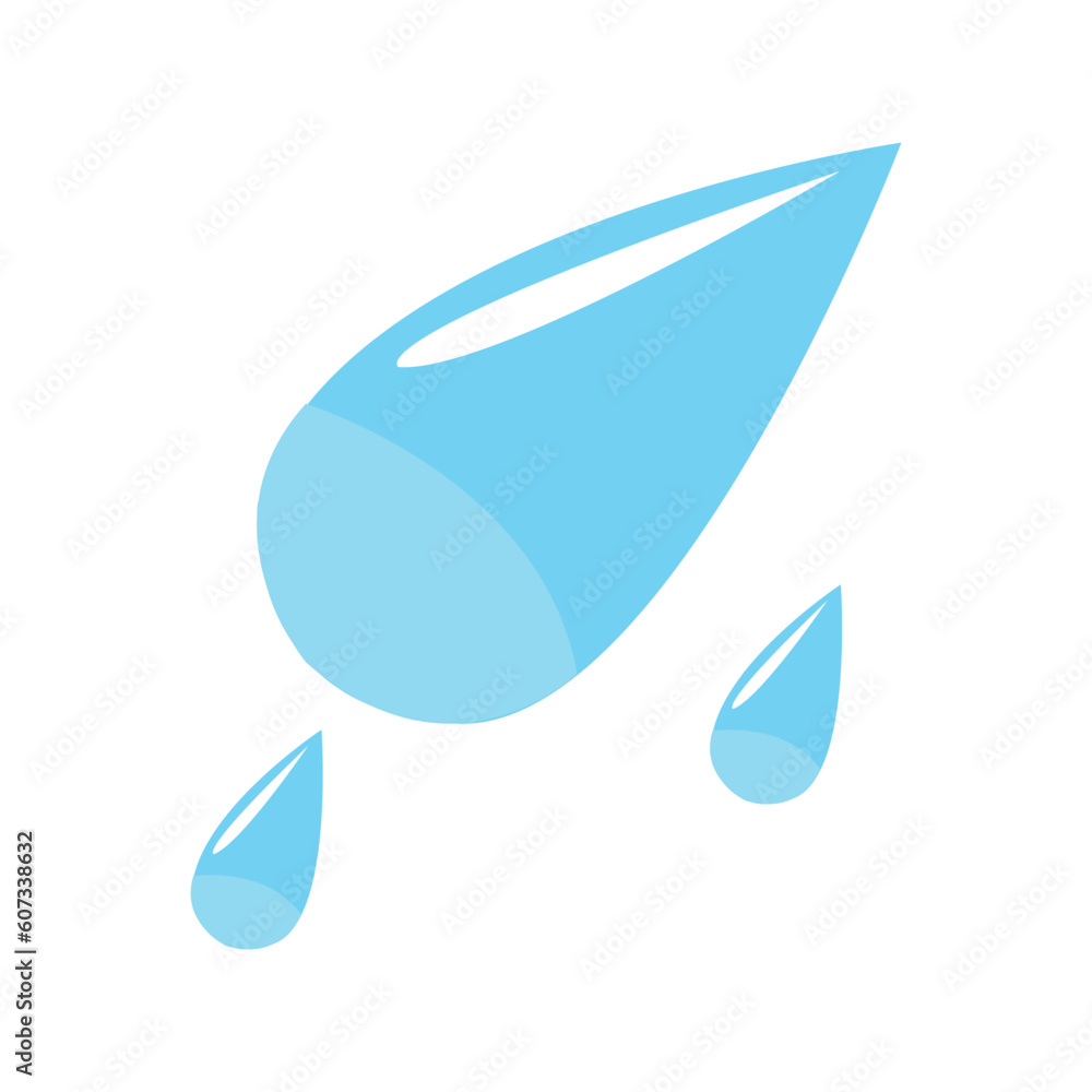 Poster water drop icon vector