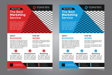 Corporate business flyer template design. design template.  marketing, business proposal, promotion, advertise, publication, cover page. modern design template. modern template