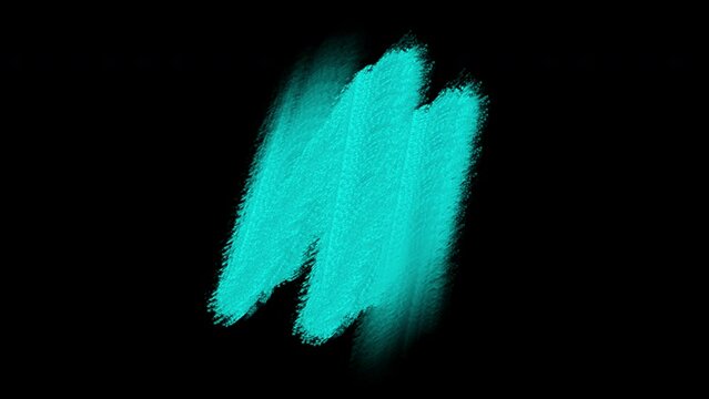 Splashing blue paint brushes on black gradient, motion abstract art and corporate style background