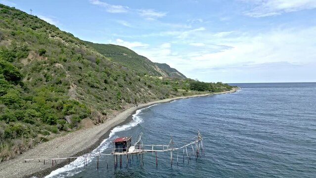 The coast of Sarkoy district of Tekirdag province