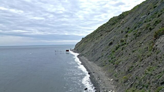 The coast of Sarkoy district of Tekirdag province