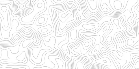 Fototapeta premium Abstract pattern with lines. Abstract sea map geographic contour map and topographic contours map background. Abstract white pattern topography vector background. Topographic line map background.