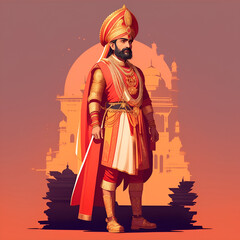 indian king character