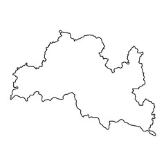 Smolyan Province map, province of Bulgaria. Vector illustration.