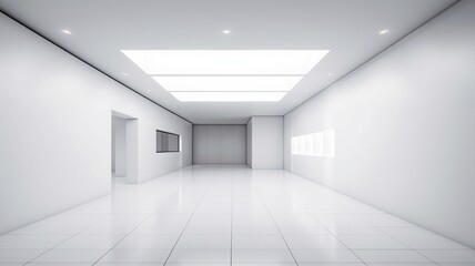 Fototapeta premium Empty light and dark interior background Generative AI