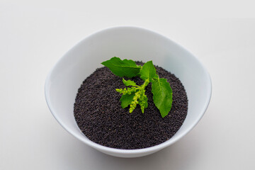 basil seeds with leafs. good for health.  