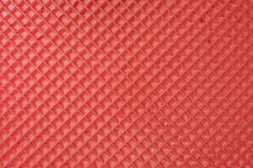 Red waffle texture pattern background blank for cake or cake