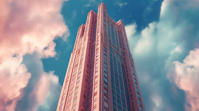 A towering skyscraper. Generative AI