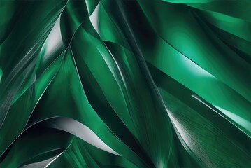 Full frame abstract emerald background - AI Generated