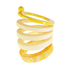 3D Abstract Graph 28