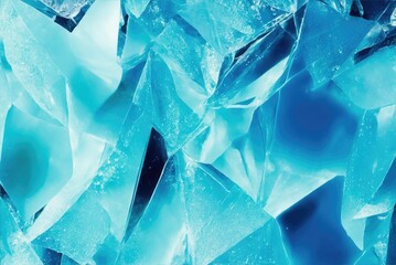Full frame abstract ice background - AI Generated