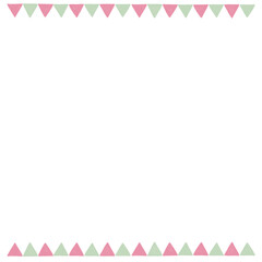 三角形のラインのフレーム