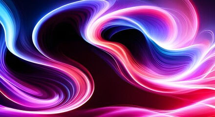 Abstract colorful smoke on a black background