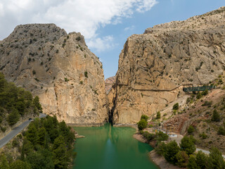 desfiladero de los Gaitanes lugar donde se ubica el caminito del rey, Ardales, Málaga