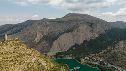 sierra de la Huma en el paraje Natural del Desfiladero de los Gaitanes, Andalucía