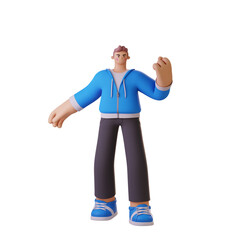 3D Character Illustration Threat