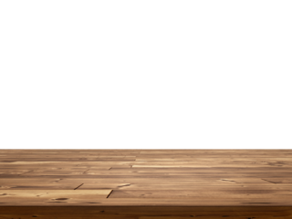 empty wooden table front view isolated PNG transparent