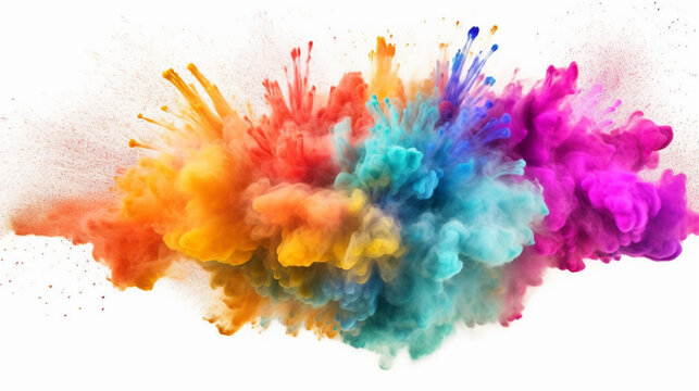 Lebendige Farben: Regenbogen Holi-Farbpulver im Aufwind