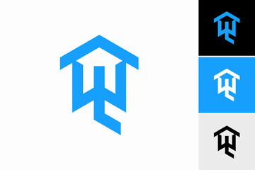 wl house logo vector premium template