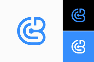 cb signal logo vector premium template