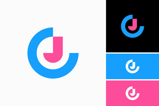 letter cj logo vector premium template