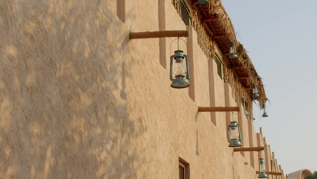 Old Dubai Historical Al Fahidi neighbourhood, Al Bastakiya. Heritage district in United Arab Emirates (UAE)