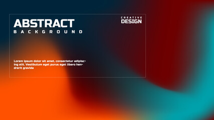 Abstract background with creative design in blue red and orange