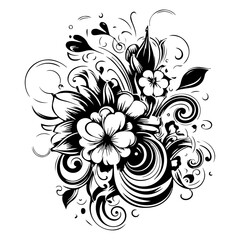 Delicate and elegant full-body flower with soft petals, showcasing a simple yet captivating beauty that radiates purity and tranquility