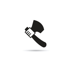 war axe icon on white background