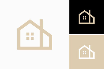 modern classic house logo vector premium template