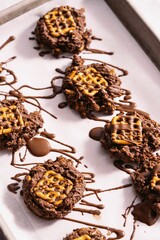 Chocolate Peanut Butter Cookies Pretzel
