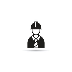 engineer icon on white background