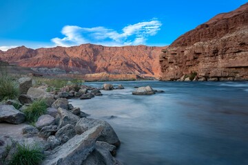 Fototapeta na wymiar Beautiful view of Colorado River from Lees Ferry Arizona