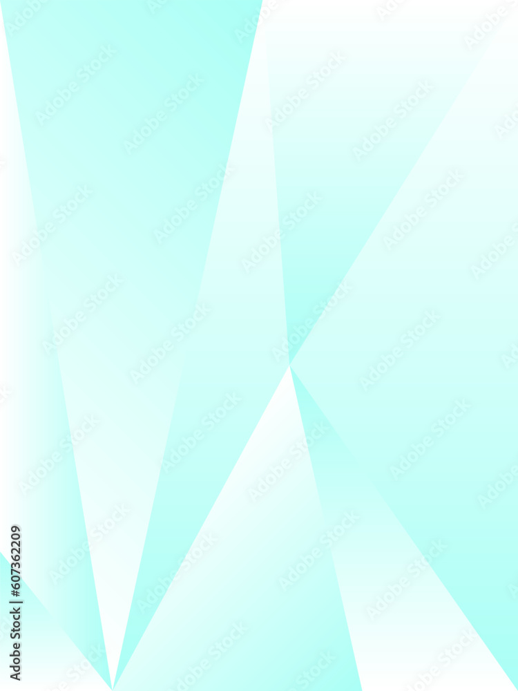 Poster vector design of polygonal abstract geometric background in light blue color